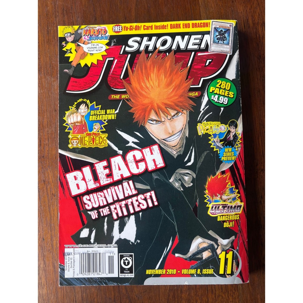 Shonen Jump Magazine November 2010 Vol 8 Issue 11 Bleach One Piece Naruto VIZ